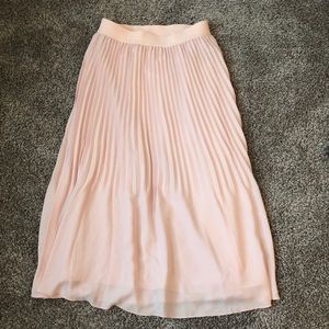 J. Crew pink pleated skirt! New!